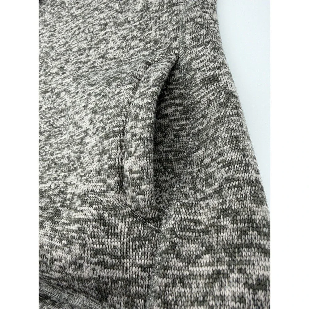 Eddie Bauer Men's Grey 1/4 Zip Pullover Sweater Jacket Preppy Size XL Fleece - Picture 6 of 8